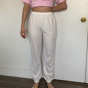 White sweatpants